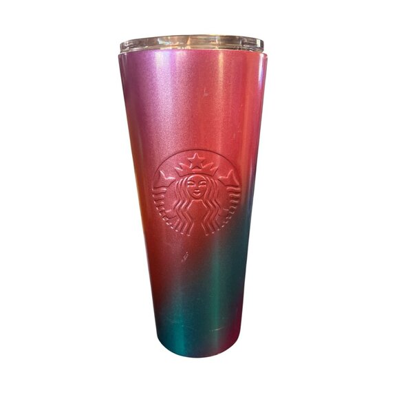 Starbucks 2022 Spring Ombre Stainless Steel Tumbler 24 Oz Pink Blue Purple Gradi - Picture 1 of 5